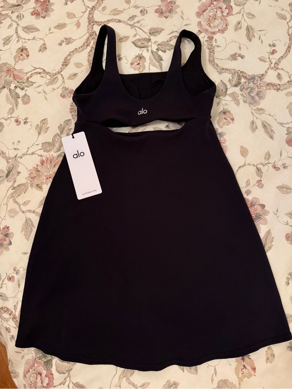 Alo Slice Tennis Dress - Black